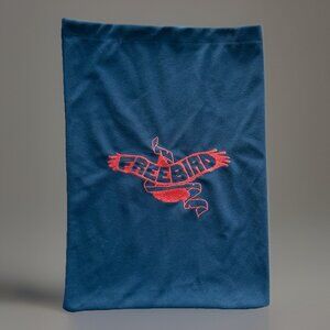 1 Freebird Black Dust Bag Shoe Storage Bag Red Embroidery Boho Western